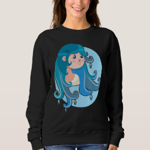 Sweatshirt Aquarius Zodiac Horoscope Astrologie Astronomie Fe