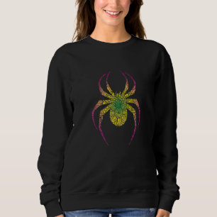 Sweatshirt Araignée ethnique colorée Arachnophile Arachnids T