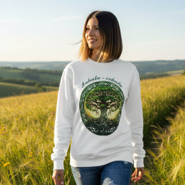 Sweatshirt Árbol de la Vida Celta, Inhala - Exhala