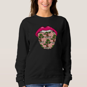 Sweatshirt Arbre à lèvres Bonsaï Jardin Plante Japon Japonais