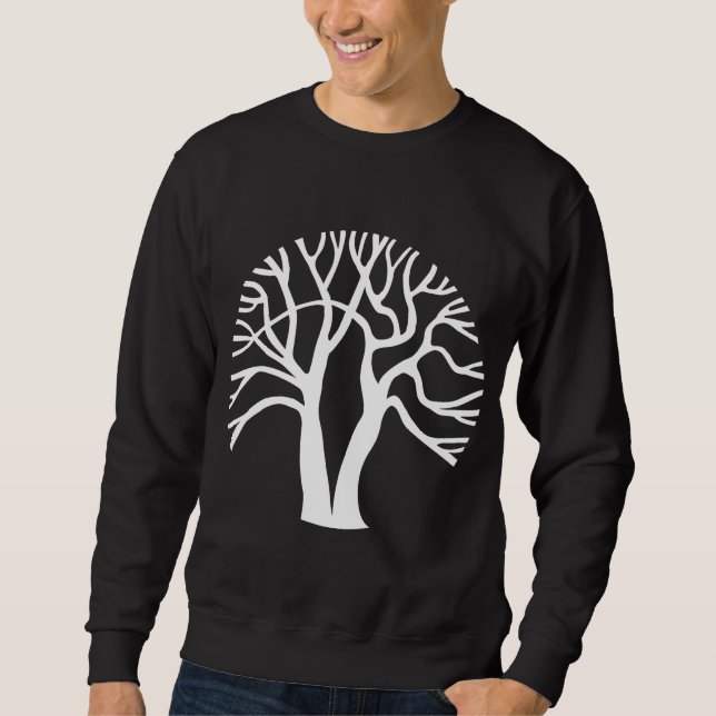 Sweatshirt Arbre circulaire - T-shirt blanc (Devant)