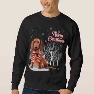 Sweatshirt Arbre de Dachshund Joyeux Noël Dachshund Noël pour