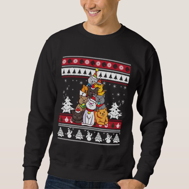Sweatshirt Arbre de Noël (Devant)