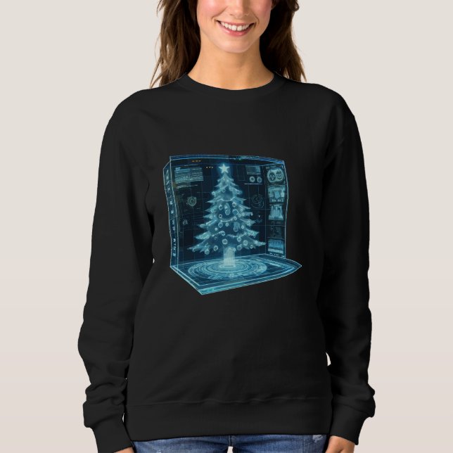 Sweatshirt Arbre de Noël artificiel (Devant)