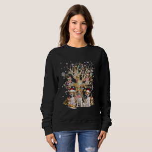 Sweatshirt Arbre de Noël beagle Ornement pour Amoureux des ch
