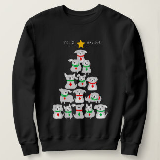 Sweatshirt Arbre de Noël Feliz Navidog