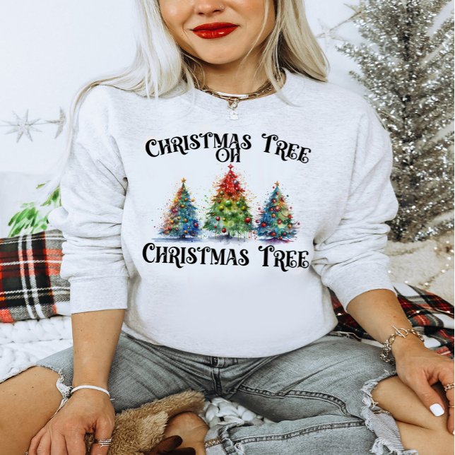 Sweatshirt Arbre de Noël oh Arbre de Noël (Créateur téléchargé)