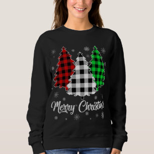 Sweatshirt Arbre de Noël Père Noël Buffalo Planté Imprimer Jo