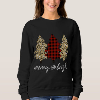 Sweatshirt Arbre de Noël, Plaid Buffalo, Leopard