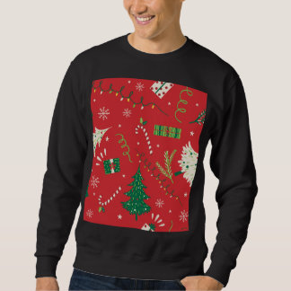 Sweatshirt Arbre de Noël vintage : design ornemental.