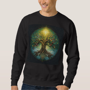 Sweatshirt Arbre de Vie Celtique Yggdrasil Lumineux Magique N