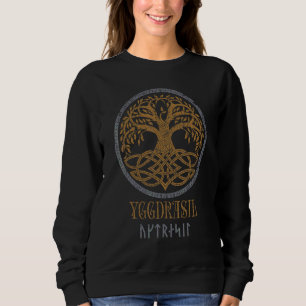 Sweatshirt Arbre Viking de la vie nordique Yggdrasil païen M