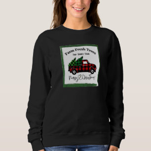 Sweatshirt Arbres frais de la ferme Pin Épicéa Cèdre Vacances