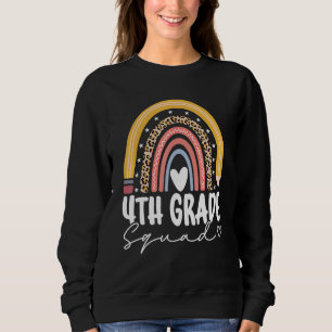 Sweatshirt Arc-en-ciel de retour à l'école 4e quatrième année