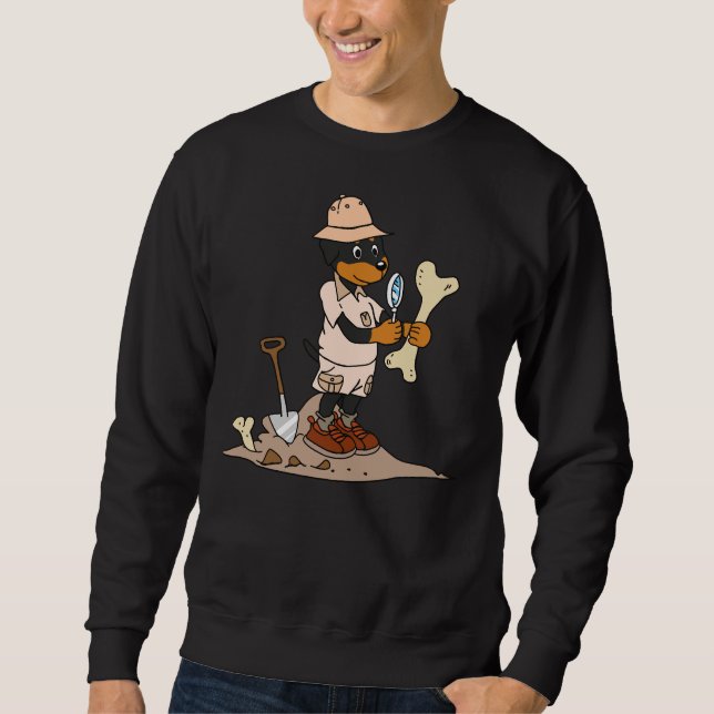 Sweatshirt Archéologue Parody Rottweiler (Devant)