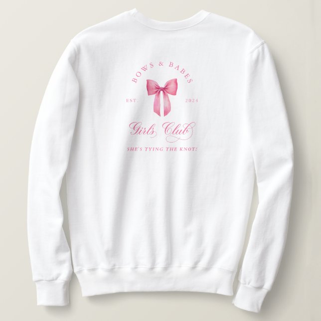 Sweatshirt Arcs et Club de Filles Babes Enterrement de Vie de (Design dos)