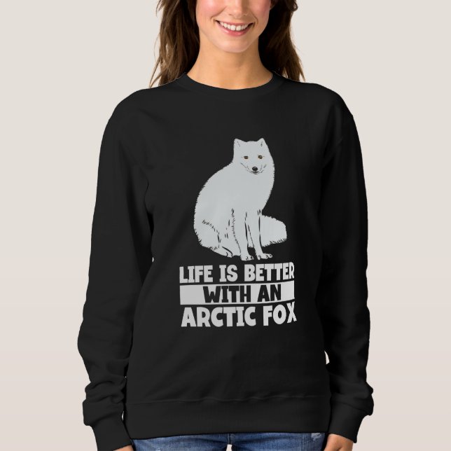 Sweatshirt Arctic Fox Artic Animals Cute Artic Fox Pajamas  8 (Devant)