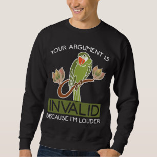 Sweatshirt Argument de perroquet à l'air chaud et tropical