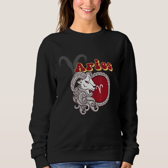 Sweatshirt Aries Zodiac Sign (Devant)