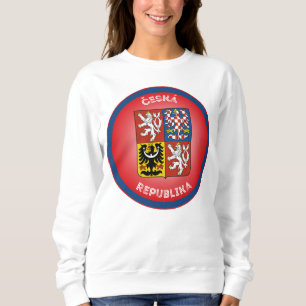 Sweatshirt Armoiries de la République tchèque en forme de cer