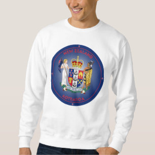 Sweatshirt Armoiries de Nouvelle-Zélande de forme circulaire