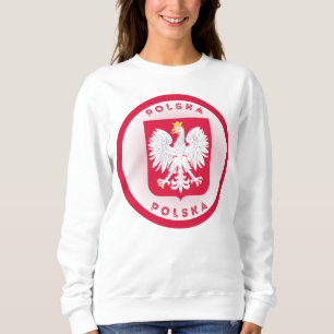 Sweatshirt Armoiries de Pologne en forme de cercle 
