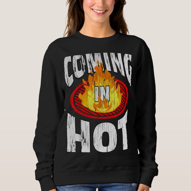 Sweatshirt Arrivée dans Peaux Chaudes Peel Distress Flamme Gr (Devant)