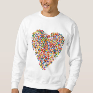 Sweatshirt arrose le coeur