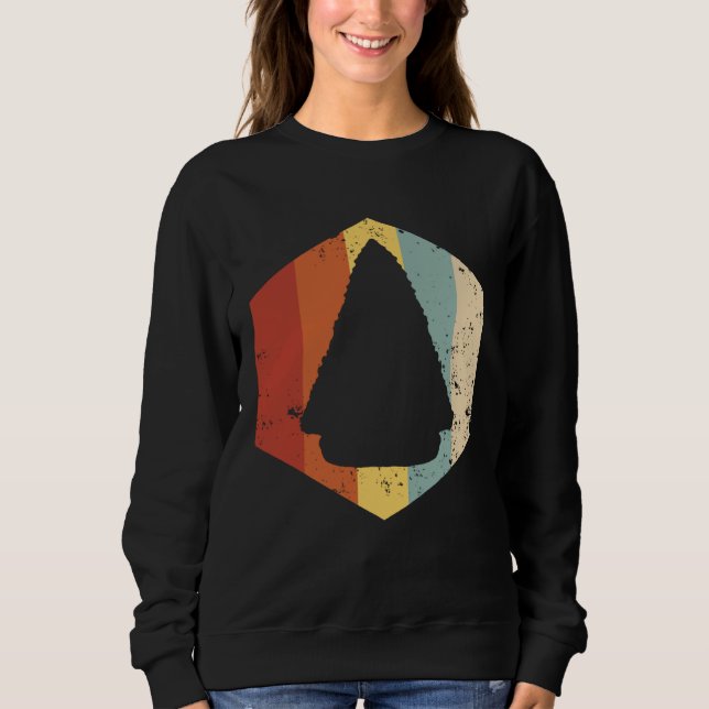 Sweatshirt Arrowhead Hunting Collector Retro Hunt Hunter (Devant)