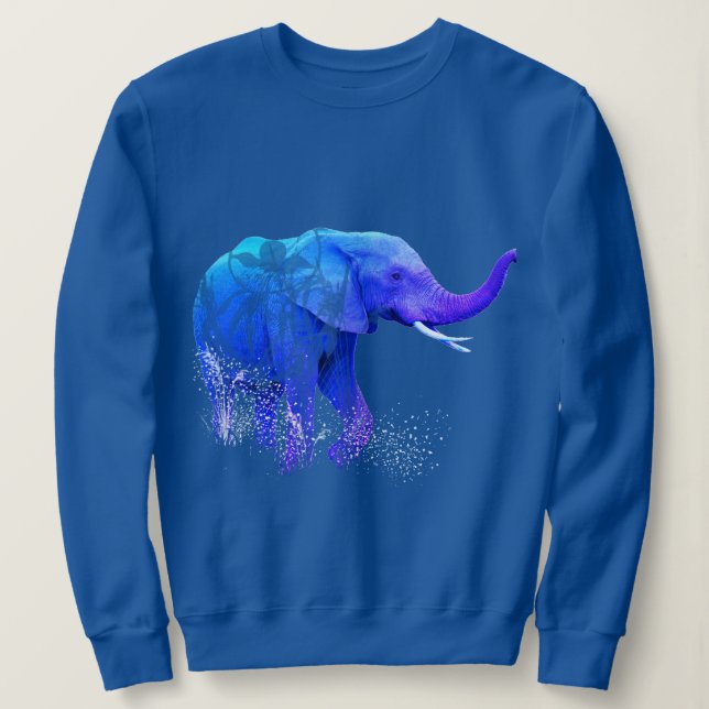 Sweatshirt Art animal éléphant (Design devant)