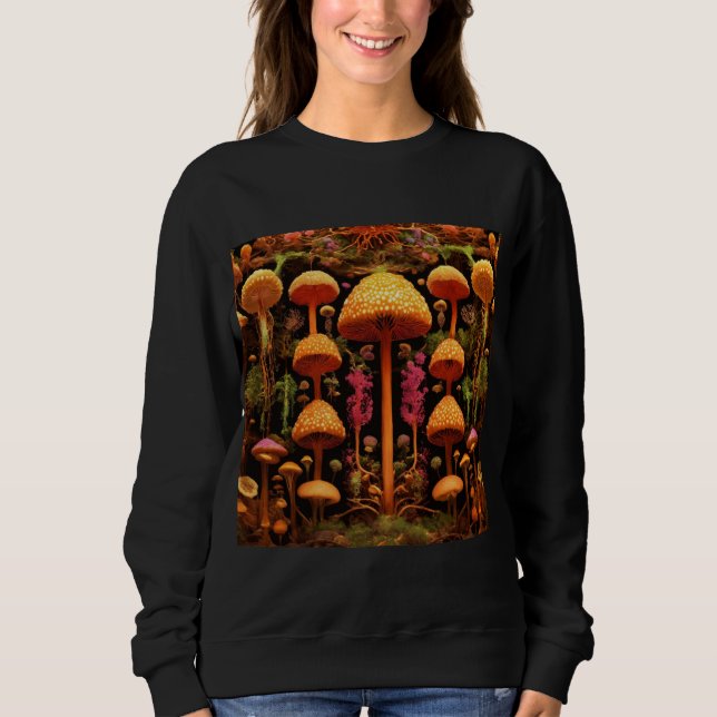 Sweatshirt art cactus lumineux (Devant)