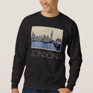 Sweatshirt Art de Big Ben London Watercolor