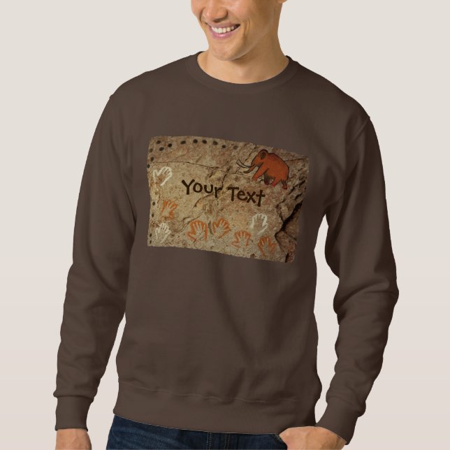 Sweatshirt Art de la grotte glaciaire (Devant)