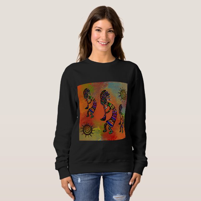 SWEATSHIRT ART DU SUD-OUEST DE KOKOPELLI (Devant entier)