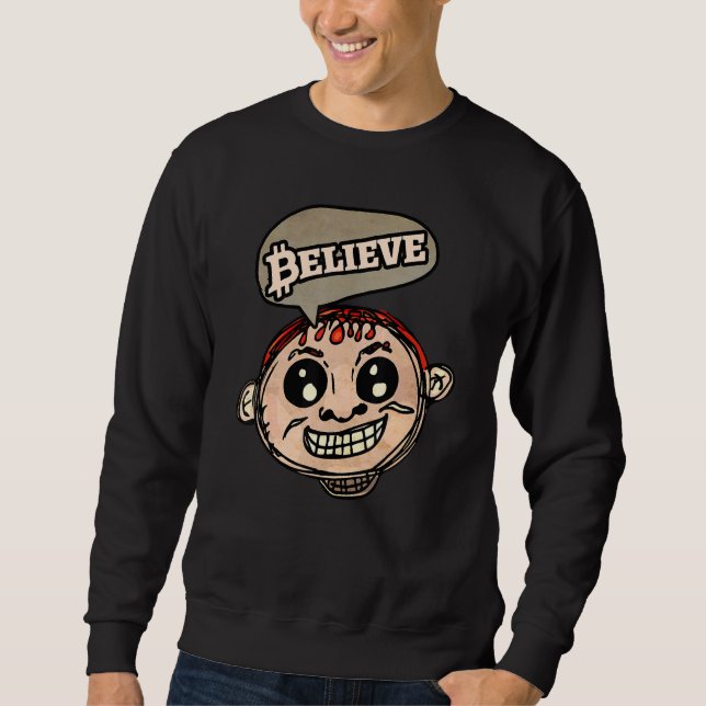Sweatshirt Art Fun Crypto Belipto Pour CryptoCurrency Trader  (Devant)