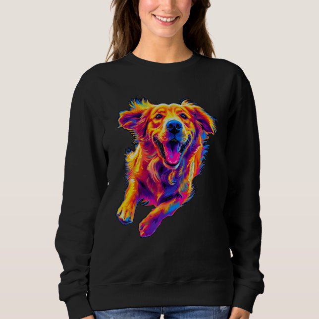 Sweatshirt Art  Golden Retriever Dog (Devant)
