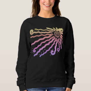 Sweatshirt Art Porter Abstrait Coloré