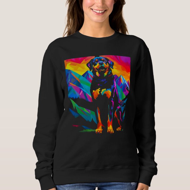 Sweatshirt Art Rottweiler Dog (Devant)