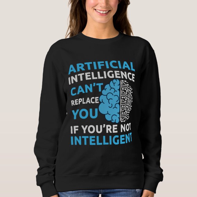 Sweatshirt Artificial Intelligence Algorithm Programmer AI De (Devant)