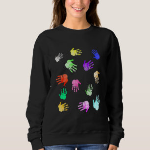 Sweatshirt Artiste Créateur Aquarelle Professeurs d'empreinte