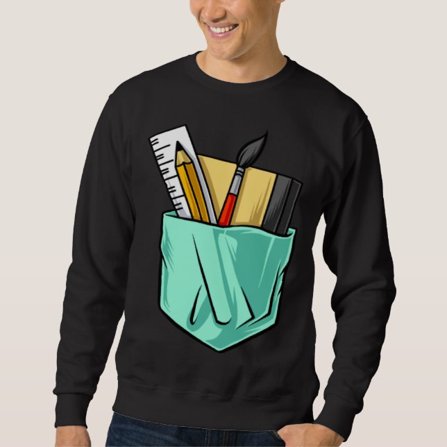 Sweatshirt Artists Artist Tools  Cute Pocket (Devant)