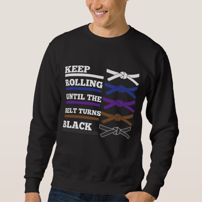 Sweatshirt Arts martiaux La ceinture noire Les classements Ta (Devant)