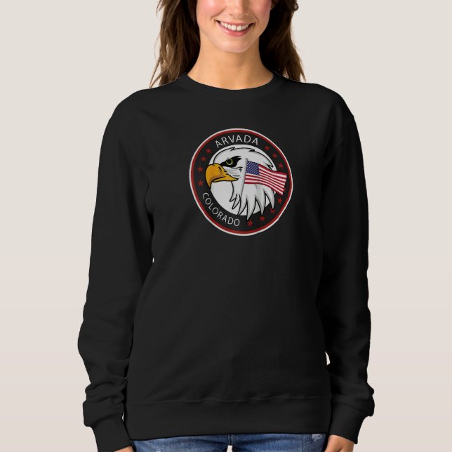 Sweatshirt Arvada Colorado Co Raglan (Devant)