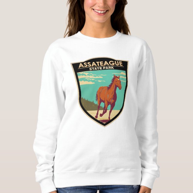 Sweatshirt Assateague State Park Maryland Badge (Devant)