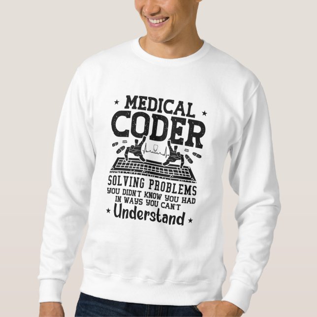 Sweatshirt Assistant Codage des problèmes de résolution de co (Devant)