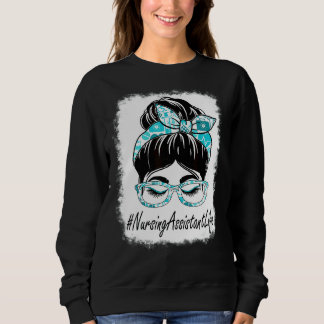 Sweatshirt Assistant infirmier Messy Bun Bleached World Healt