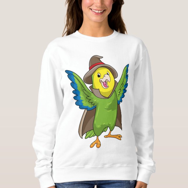 Sweatshirt Assistant Parrot en tant qu'assistant avec Casquet (Devant)