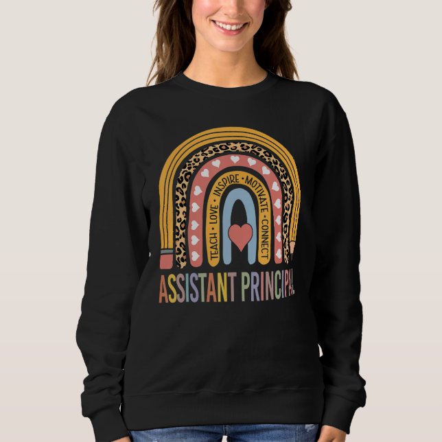 Sweatshirt Assistant Principal 100th Day Of School Front Offi (Devant)