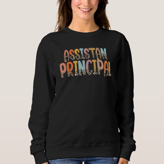 Sweatshirt Assistant Principal Boho Teach Love Inspire Back T (Devant)