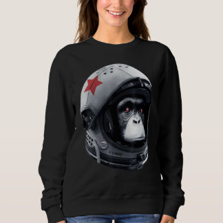 Sweatshirt Astro Chimp Astronaute Espace Galaxie Casque Singe